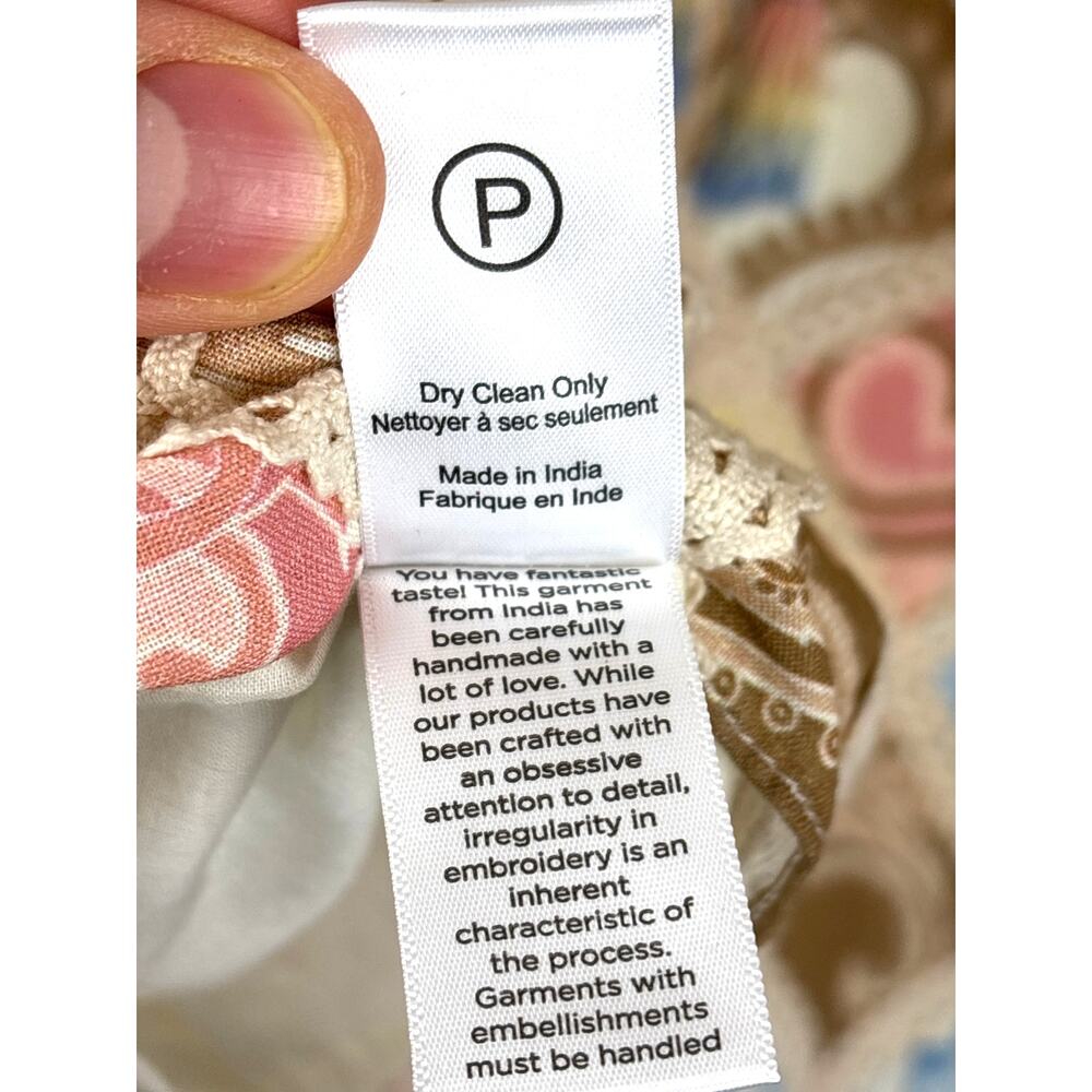 Hemant & Nandita Women’s S/M Multicolor Fiza Patc… - image 8